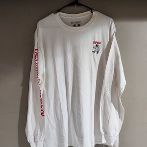 Riot Society NASA Long Sleeve Thumbs-up Astronaut Shirt Embroidered Size L